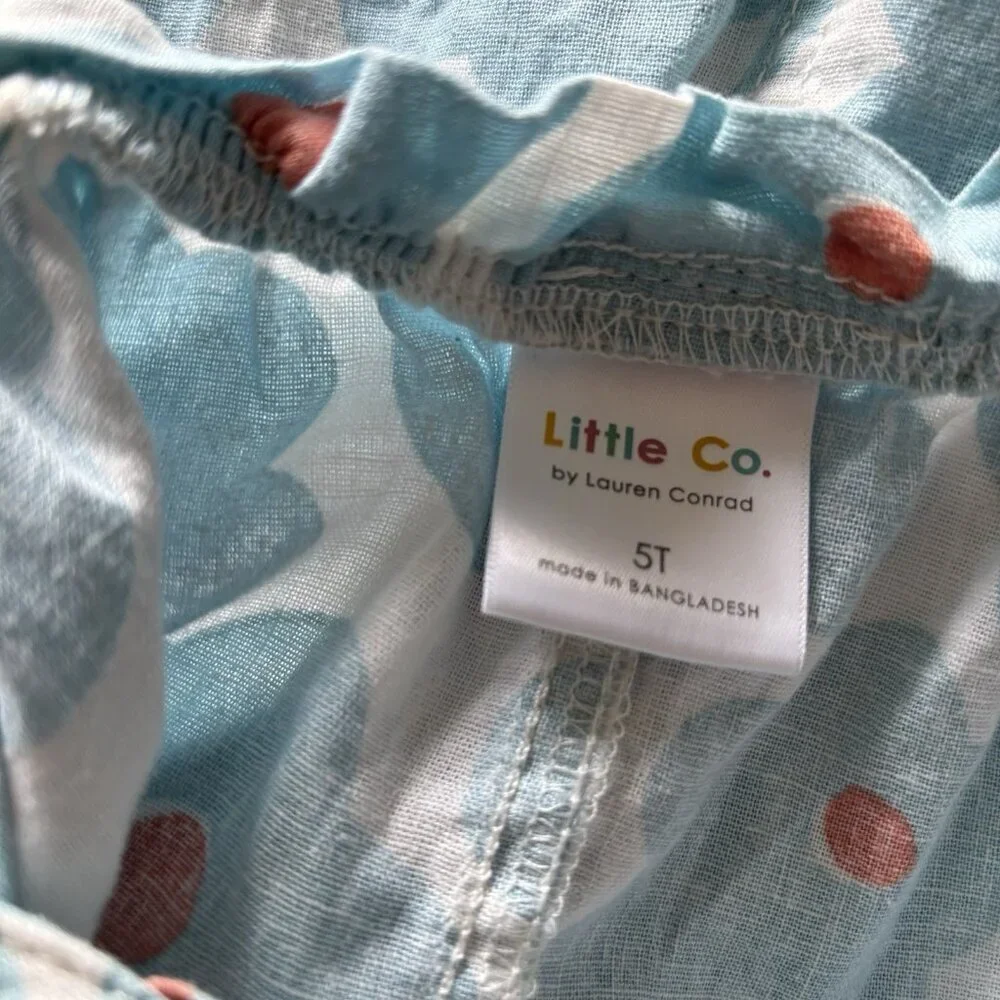 Little Co. by Lauren Conrad Boho daisy Floral print Romper Shorts Size 5 Girls‎